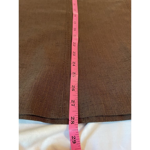 Vtg Alfred Dunner Women's Brown Skirt Size 12 USA Western Office 90s - Picture 4 of 7